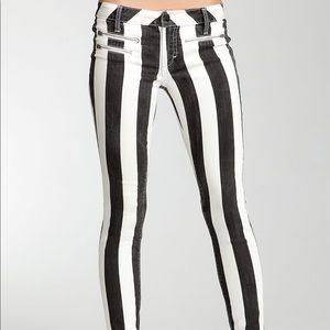 Striped Bebe Jeans